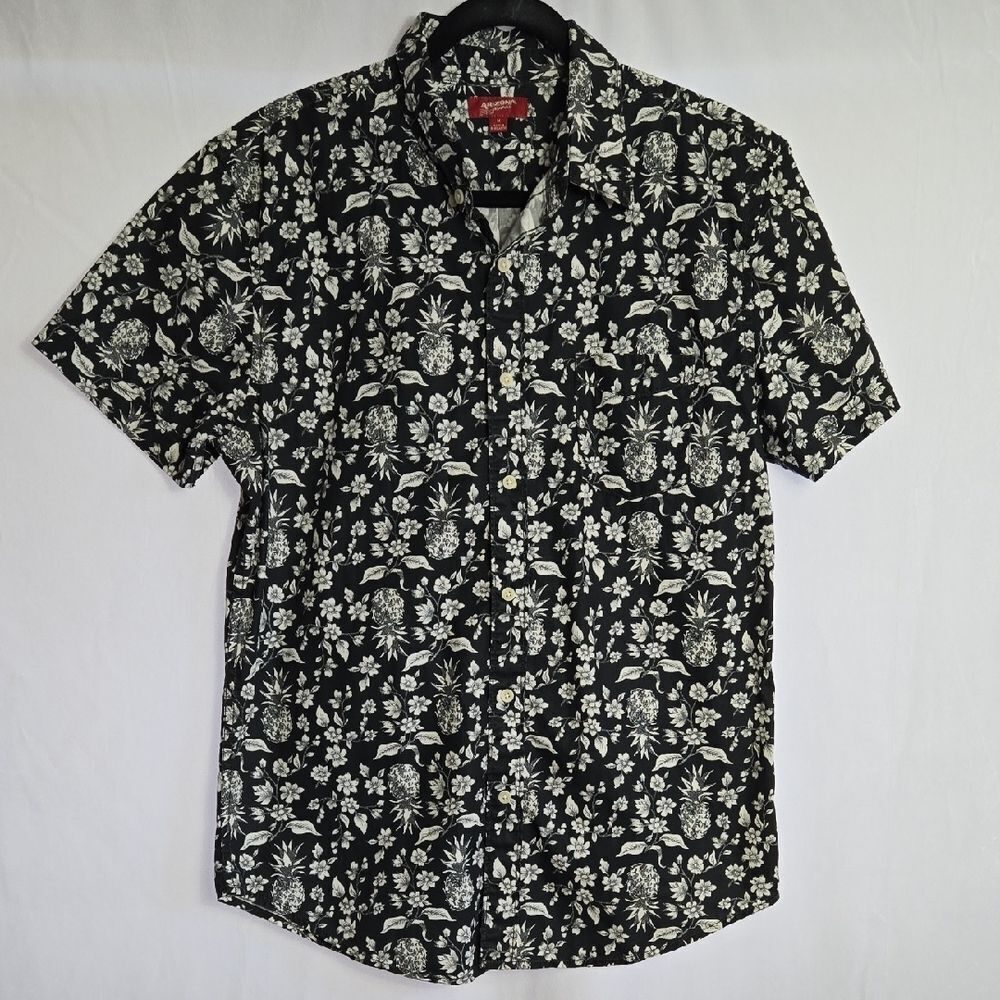 Arizona Jean Company Black and White Floral, Pineapple Shirt